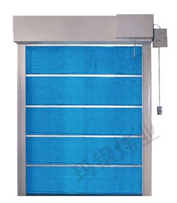 雙軌雙簾無(wú)機(jī)布防火卷簾門(mén)